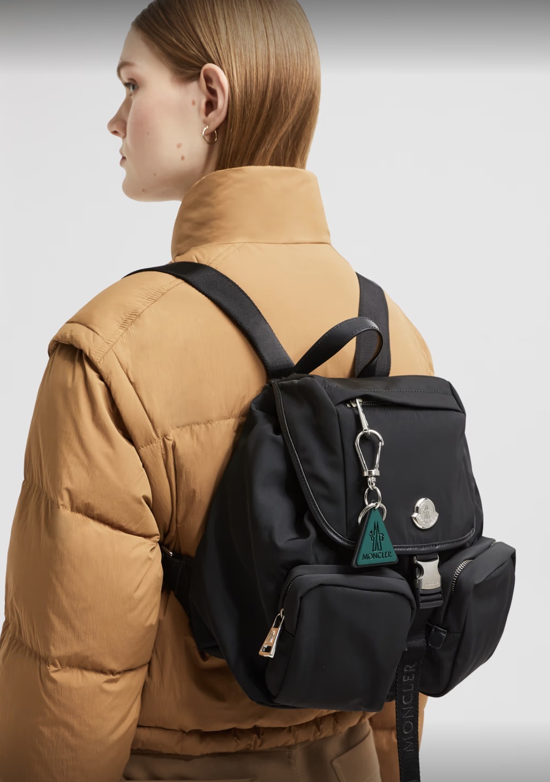 直営店☆MONCLER☆ロゴレザーキーリング