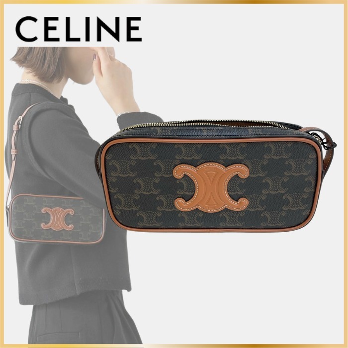【CELINE】ミニカメラ トリオンフ キャンバスショルダーバッグ