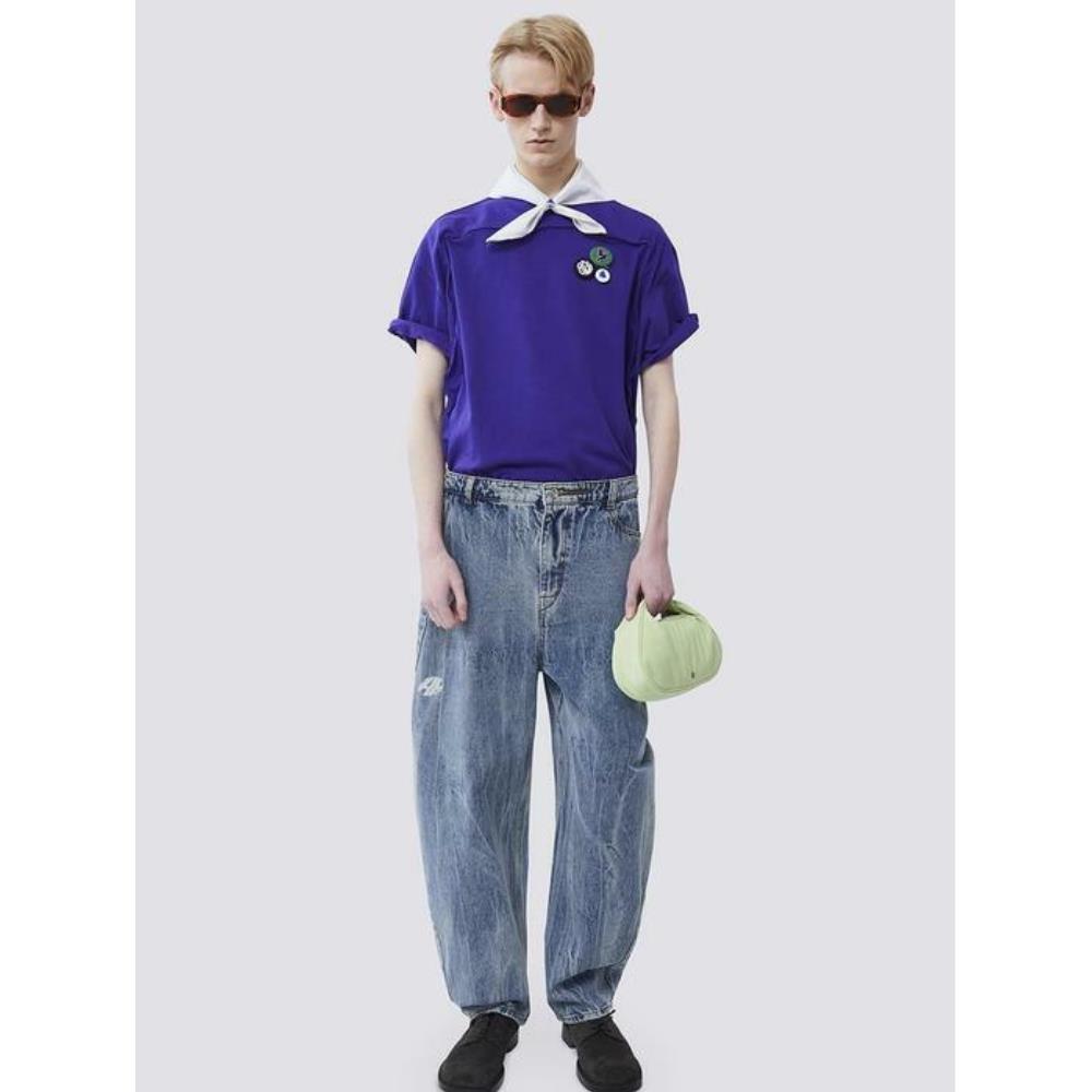 ★ADERERROR★ Tap tshirt Purple