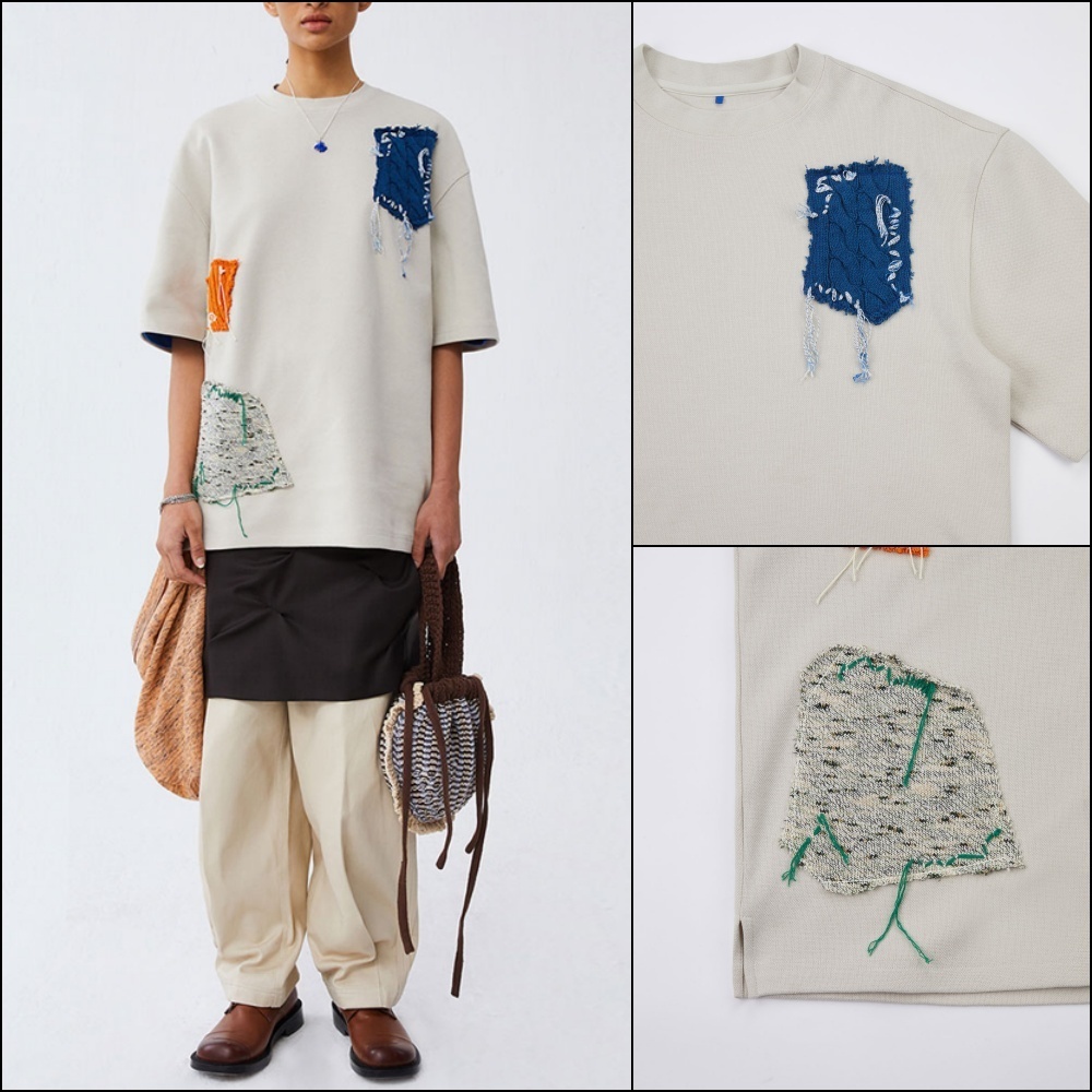 ★ADERERROR★ Tran tshirt Ivory