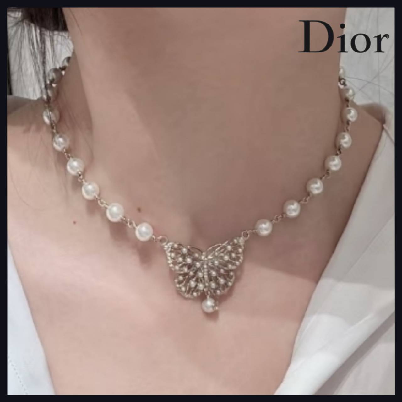 国内発送【繊細でエレガントなデザイン】Dior ネックレス