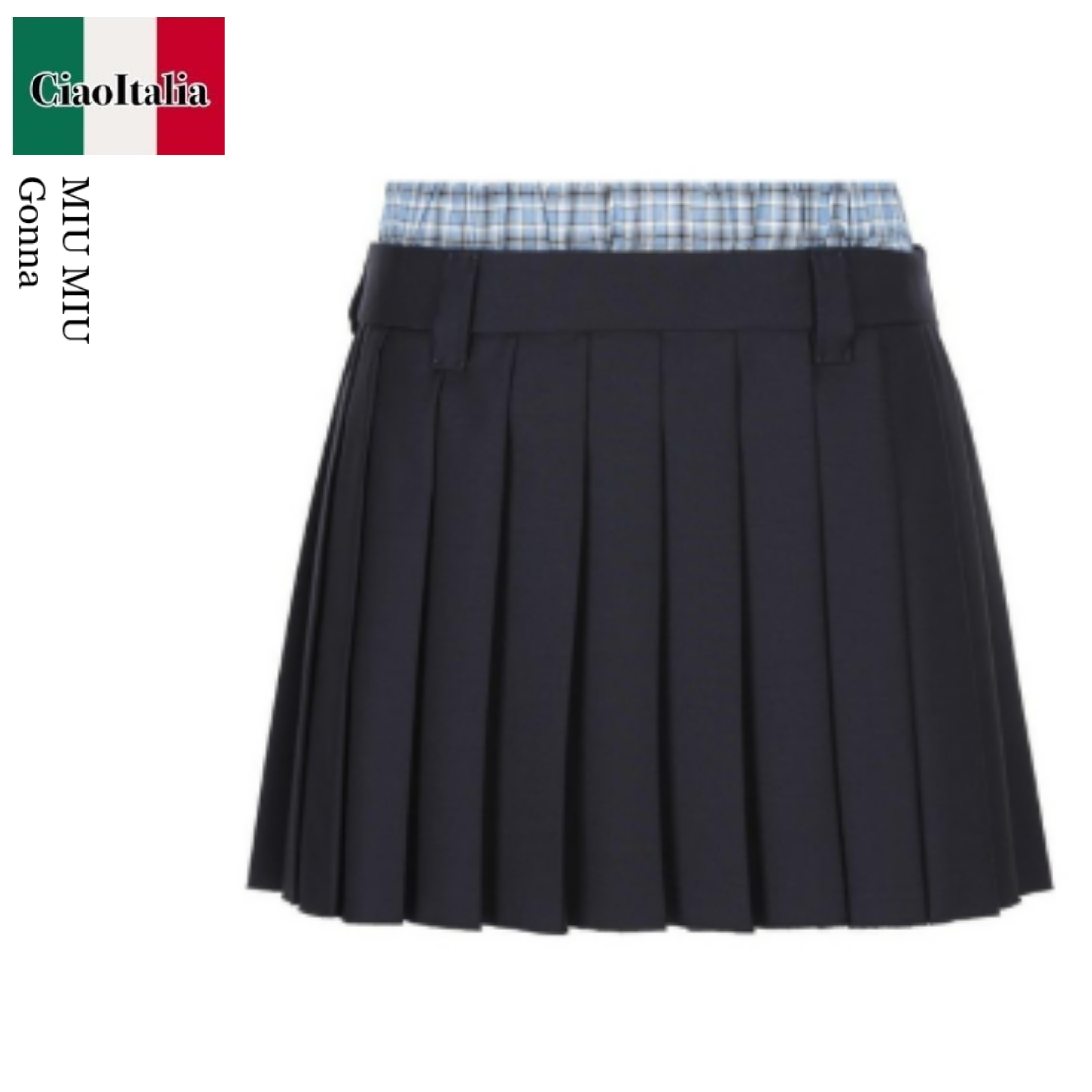 ミニスカート Miu Miu Mini Gonna A Pieghe