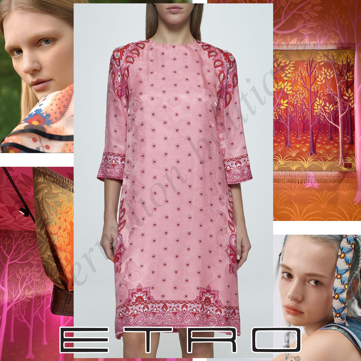 ETRO フローラル ペイズリー チュニック ドレス ワンピース