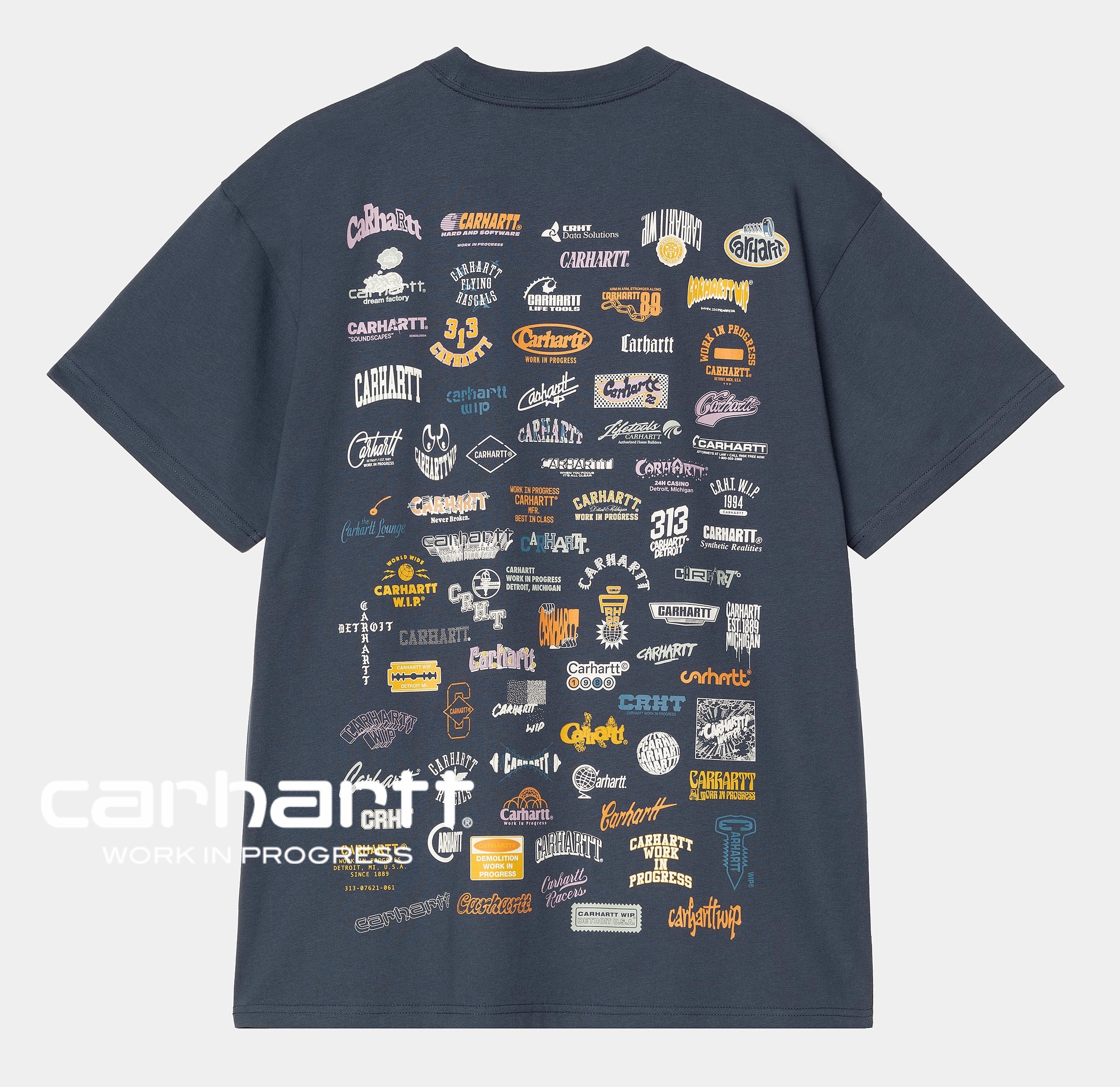 ★ドイツ発*carhartt WIP*新作*ロゴグラフィックTシャツ/D-BLUE