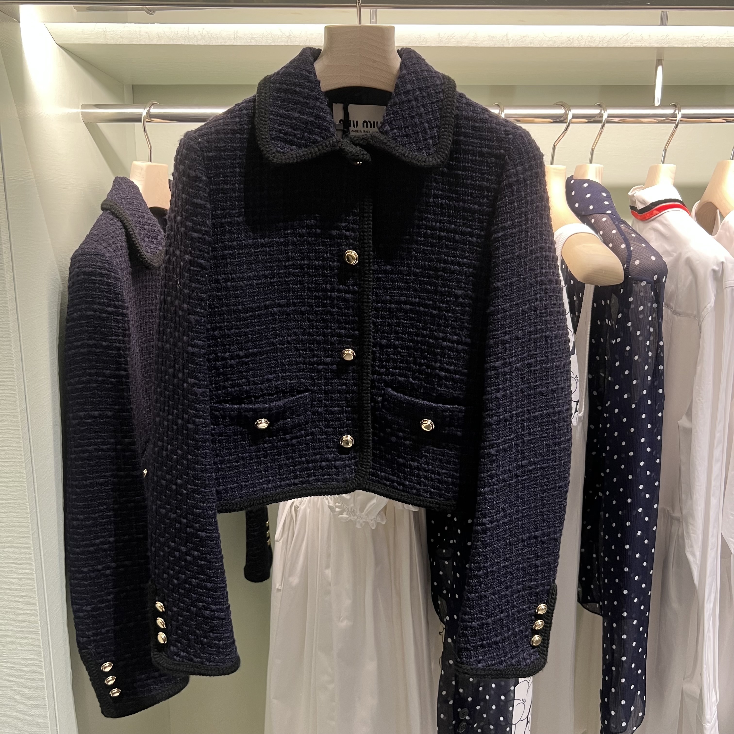 【MIUMIU】セール！ツイード フェミニンジャケット