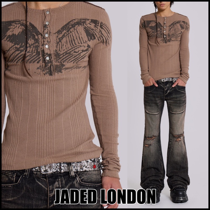 【JADED LONDON】Wingspan Henley Top ※送関込