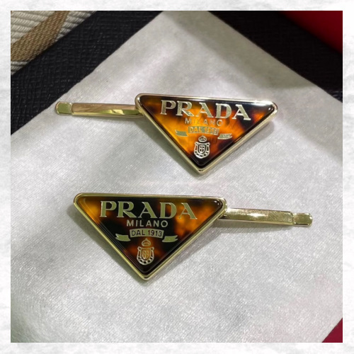 【ギフトにも☆】PRADA プラダ バレッタ ヘアピン お洒落♪