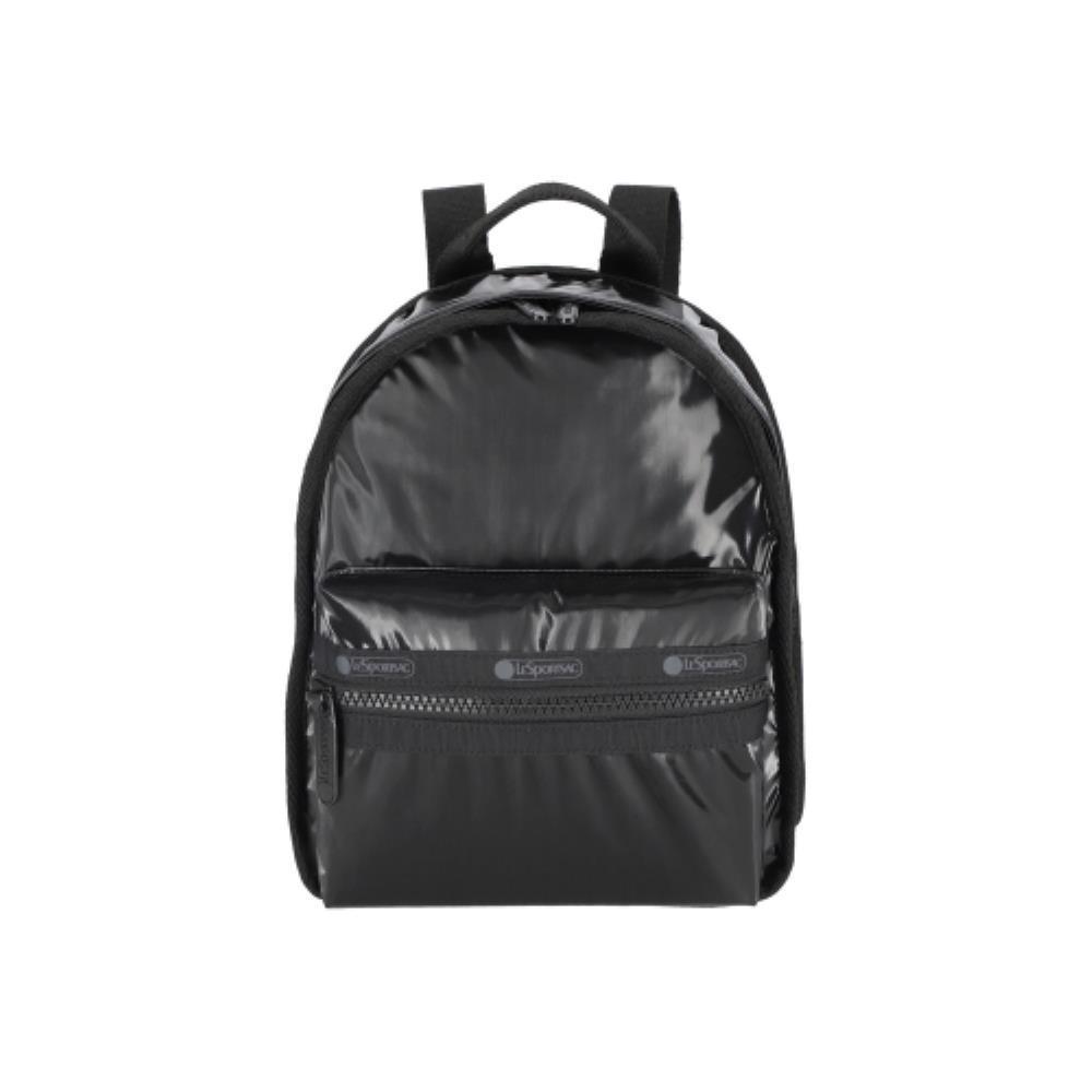 ★LeSportsac★ Black Shine Mini Root Backpack 1580M135