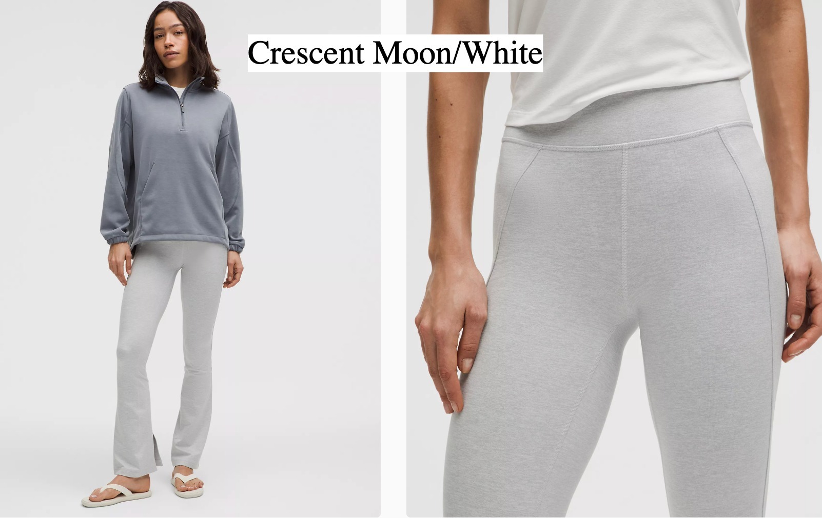 lululemon☆ソフトスエード調 ミニフレアパンツ・スプリットヘム