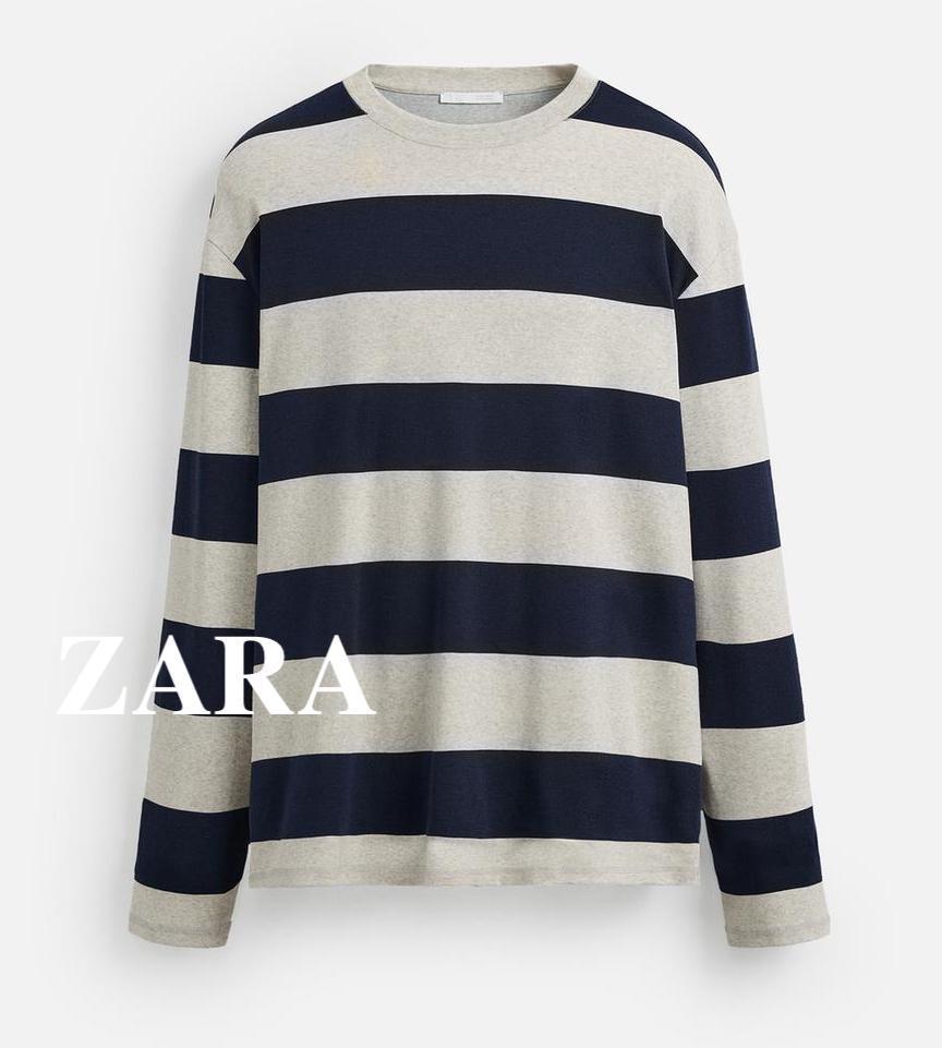 ★ドイツ発*ZARA*新作*STRIPED 長袖Tシャツ/DN★