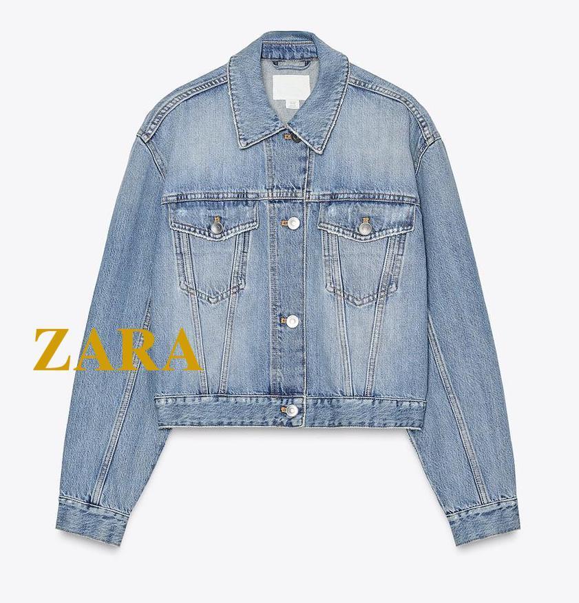 ☆ドイツ発*ZARA*新作*ラインストーン装飾デニムジャケット☆