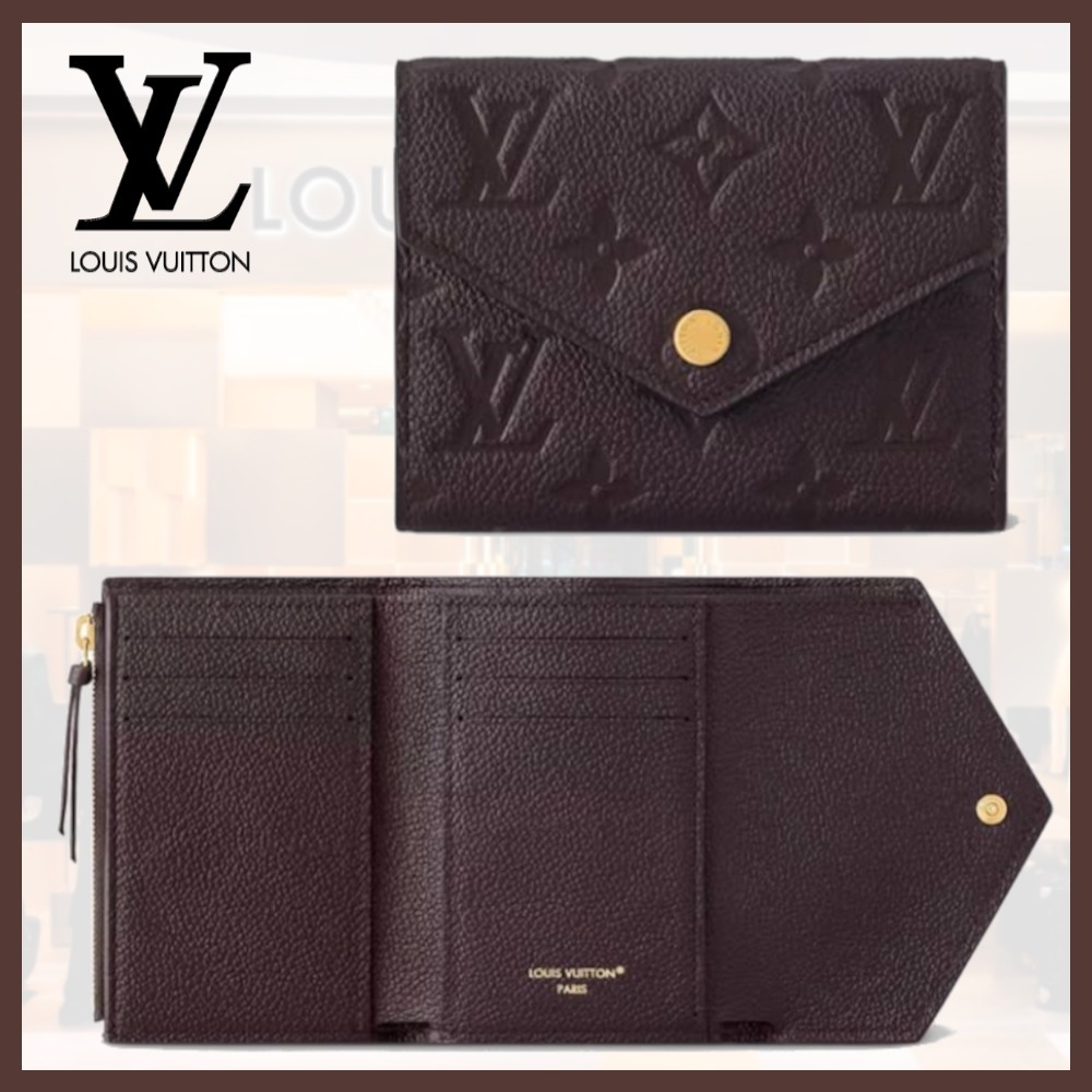 【深いブラウンが大人っぽい♪】Louis Vuitton 折りたたみ財布