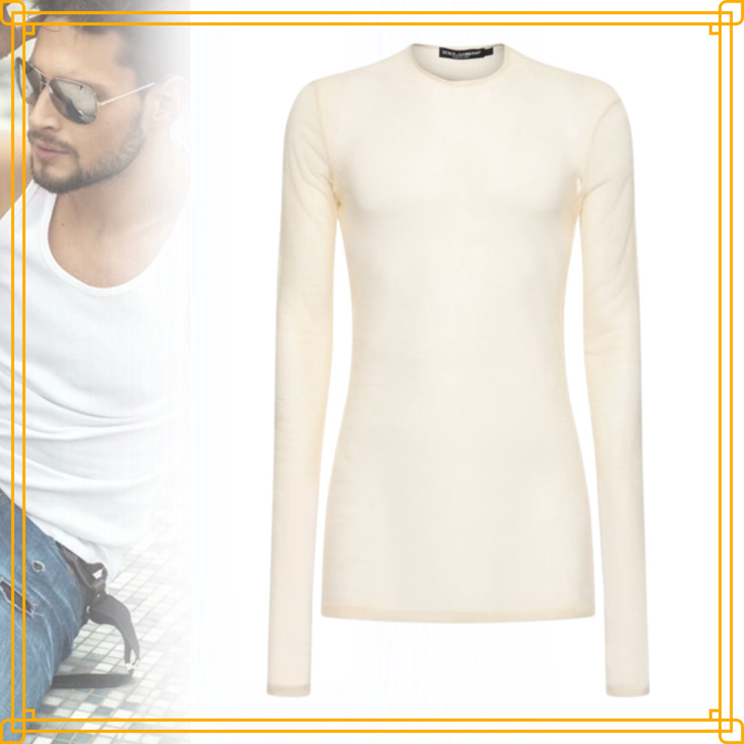 ◆完売必至◆【Dolce&Gabbana】チュール 長袖Tシャツ