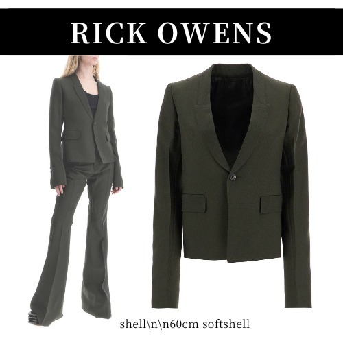 SS25 RICK OWENS◆シェル\\N\\N60CM ソフトシェル ブラック