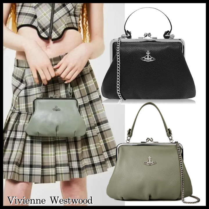 関税送料込◆Vivienne Westwood◆2WAY がま口 ハンドバッグ