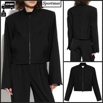 ☆VIP価格☆ SPORTMAX ブルゾン ブラック（黒）系 SPORTMAX(スポーツマックス) ブルゾン