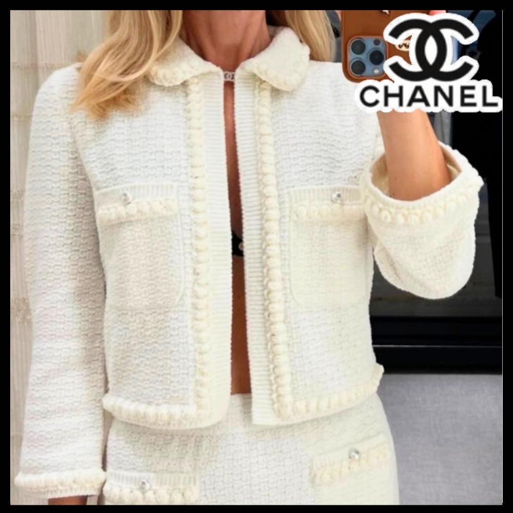 【着映え度満点♪】CHANEL ホワイトジャケット