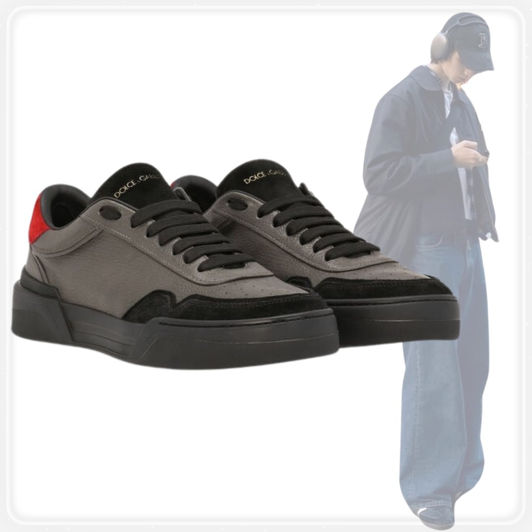 【DOLCE&GABBANA】NEW ROMA ゴートスキン スニーカー メンズ