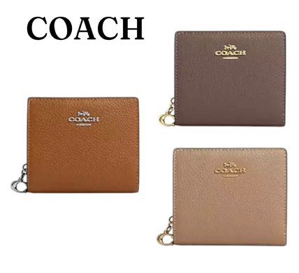 グレー（灰色）系 Coach(コーチ) 折りたたみ財布(レディース