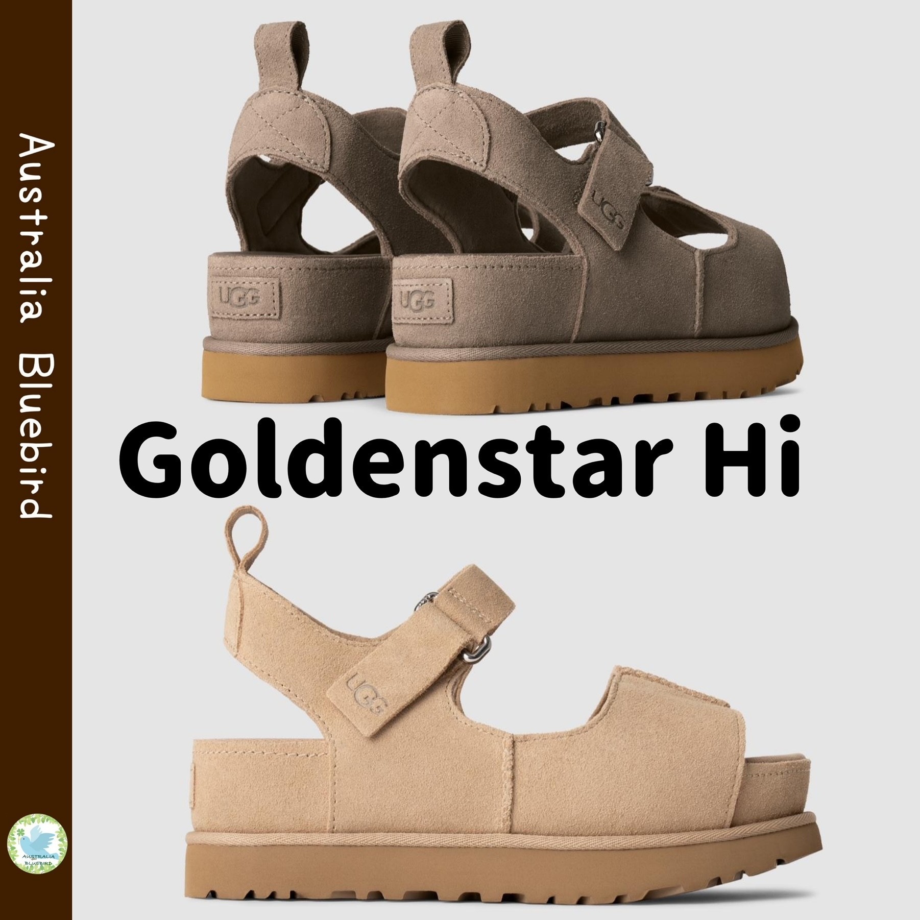 ★UGG★Goldenstar Hi プラットフォームストラップ厚底サンダル
