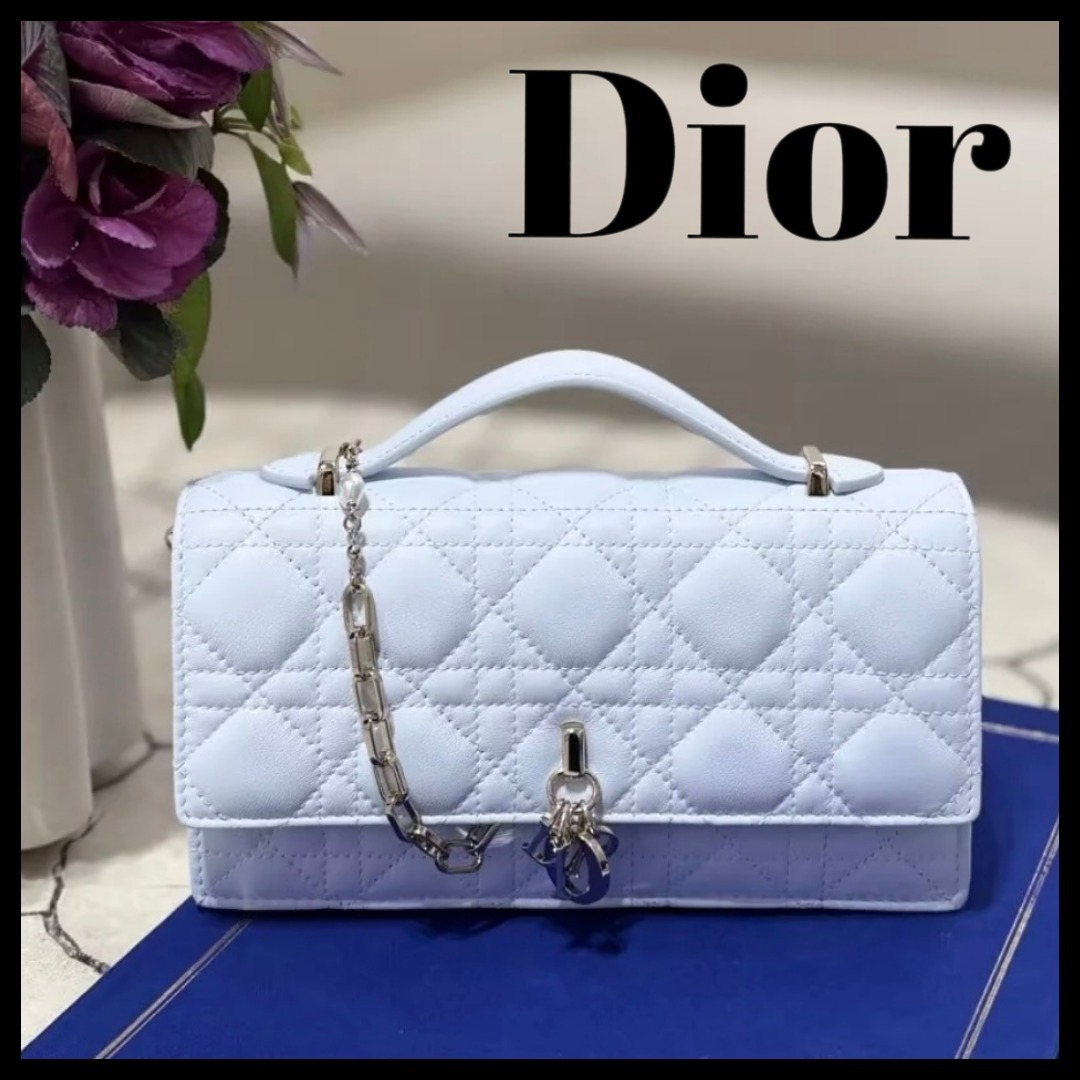 【新作 清楚なカラーが爽やか】Dior ミニバッグ シャツブルー