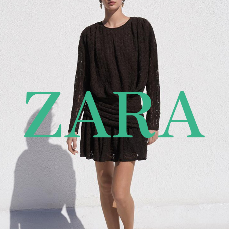 【ZARA】ショート丈レースワンピース | 4813/316/717
