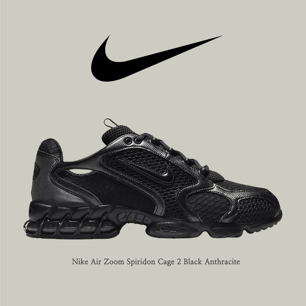 【Nike】 Air Zoom Spiridon Cage 2 Black Anthracite