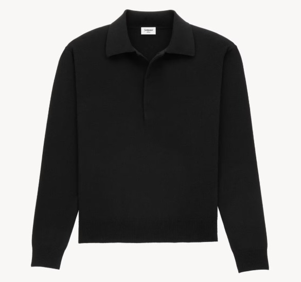 ビジネスもプライベートも《Saint Laurent》ウールポロニット