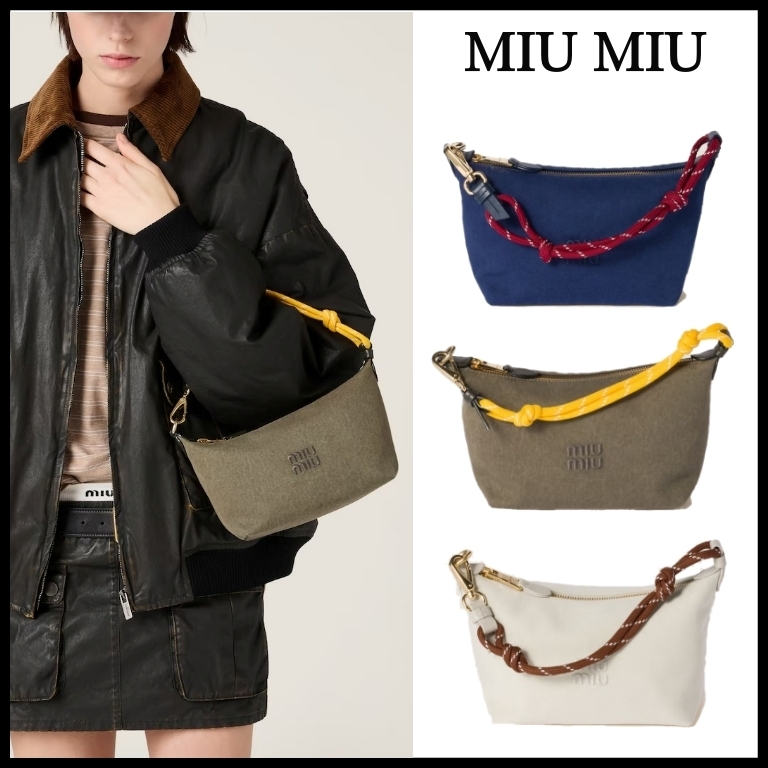 【MiuMiu】ミュウミュウ ギャバジン ポーチ