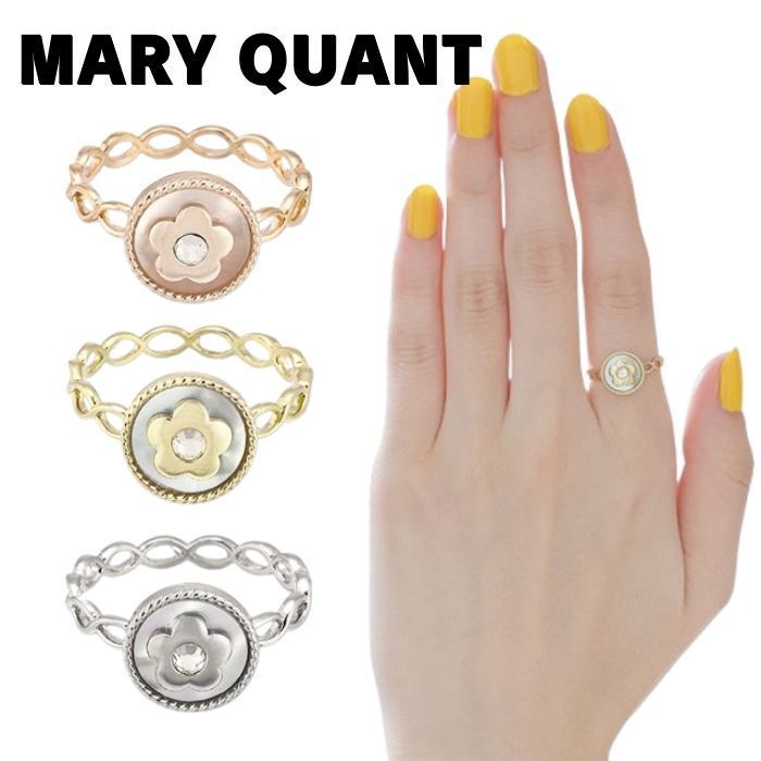 【MARY QUANT】 サークルシェル リング ギフトにも◎
