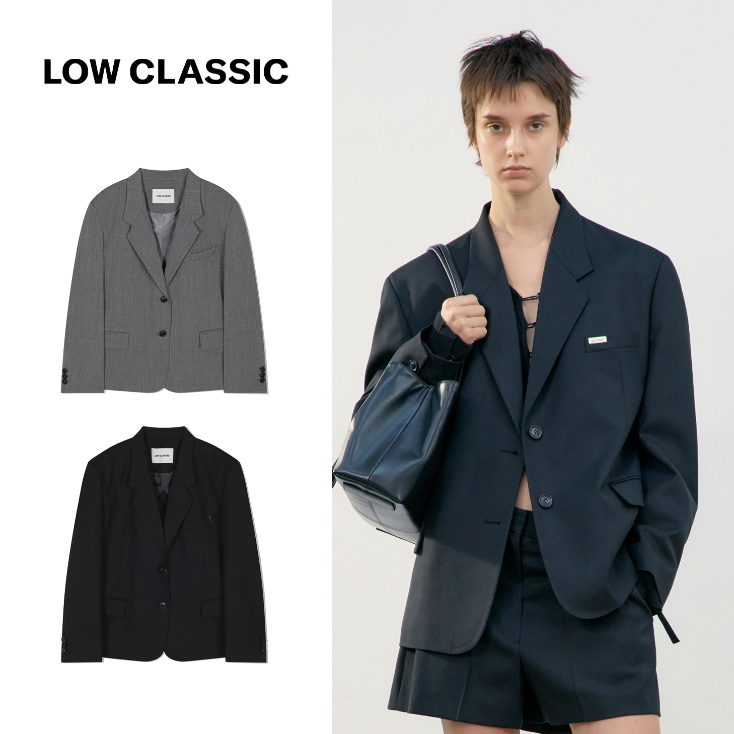 ジャケット LOW CLASSIC : 25SS / CLASSIC BLAZER (2COLORS)