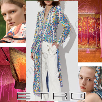 ETRO フローラル ペイズリー ダスターコート マルチカラー ペイズリー マルチカラー コート(レディース) - 海外通販のBUYMA
