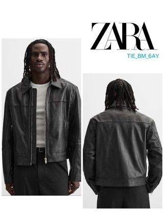 ZARA(ザラ) レザージャケット(メンズ) - 海外通販のBUYMA