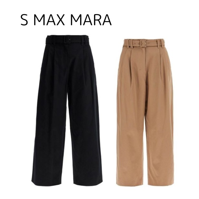 DT MaxMara ★ キャディ製 フレアパンツ 1ESTENSE 2色 S MAX MARA◇DINA ワイド フィット パンツ 2色