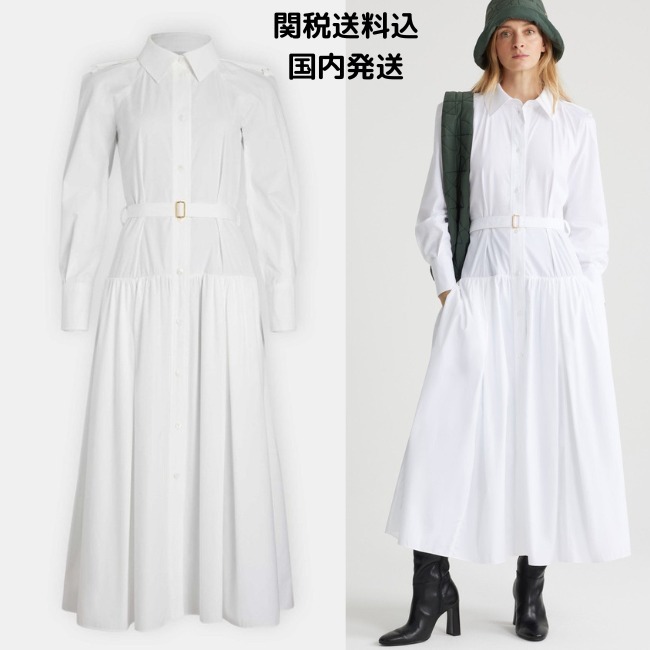 【PATOU】パトゥ オーガニックコットン マキシ シャツドレス