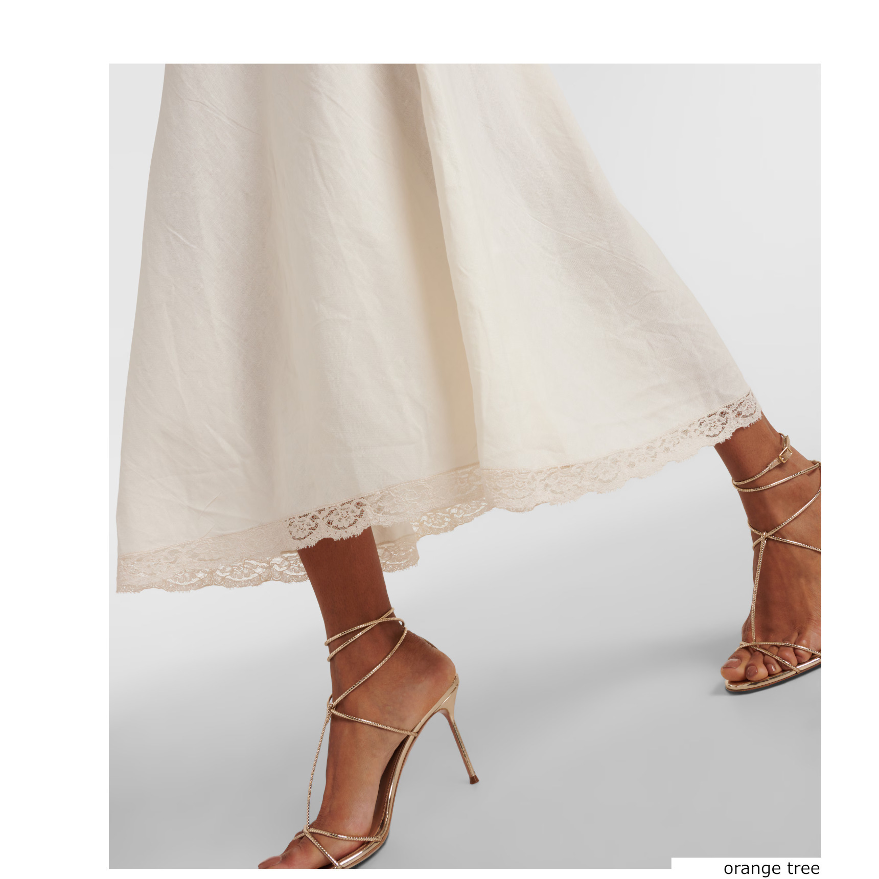 RIXO リキソー ブランド ワンピース Clarice lace-trimmed960018 Clarice lace-trimmed midi dress in white - Rixo | Mytheresa