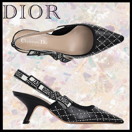 25SS♡【 Dior 】ロゴ スリングバッグ パンプス BLACK
