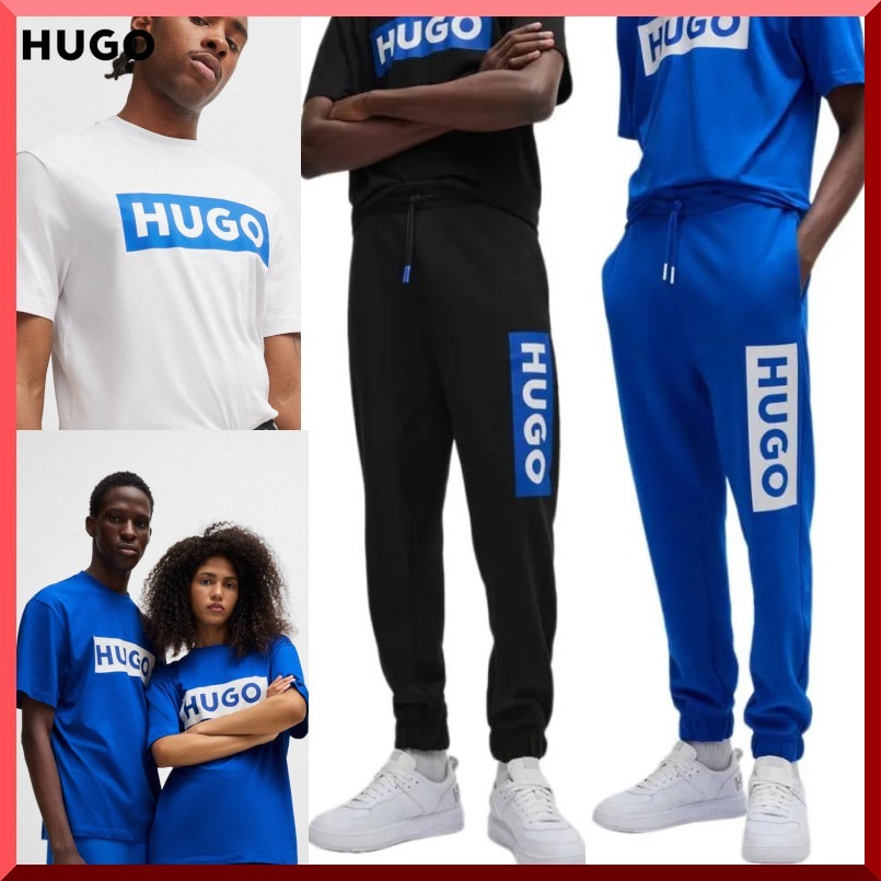 ユニセックスOK【HUGO】ロゴTシャツ＆パンツ上下セット 関/送込