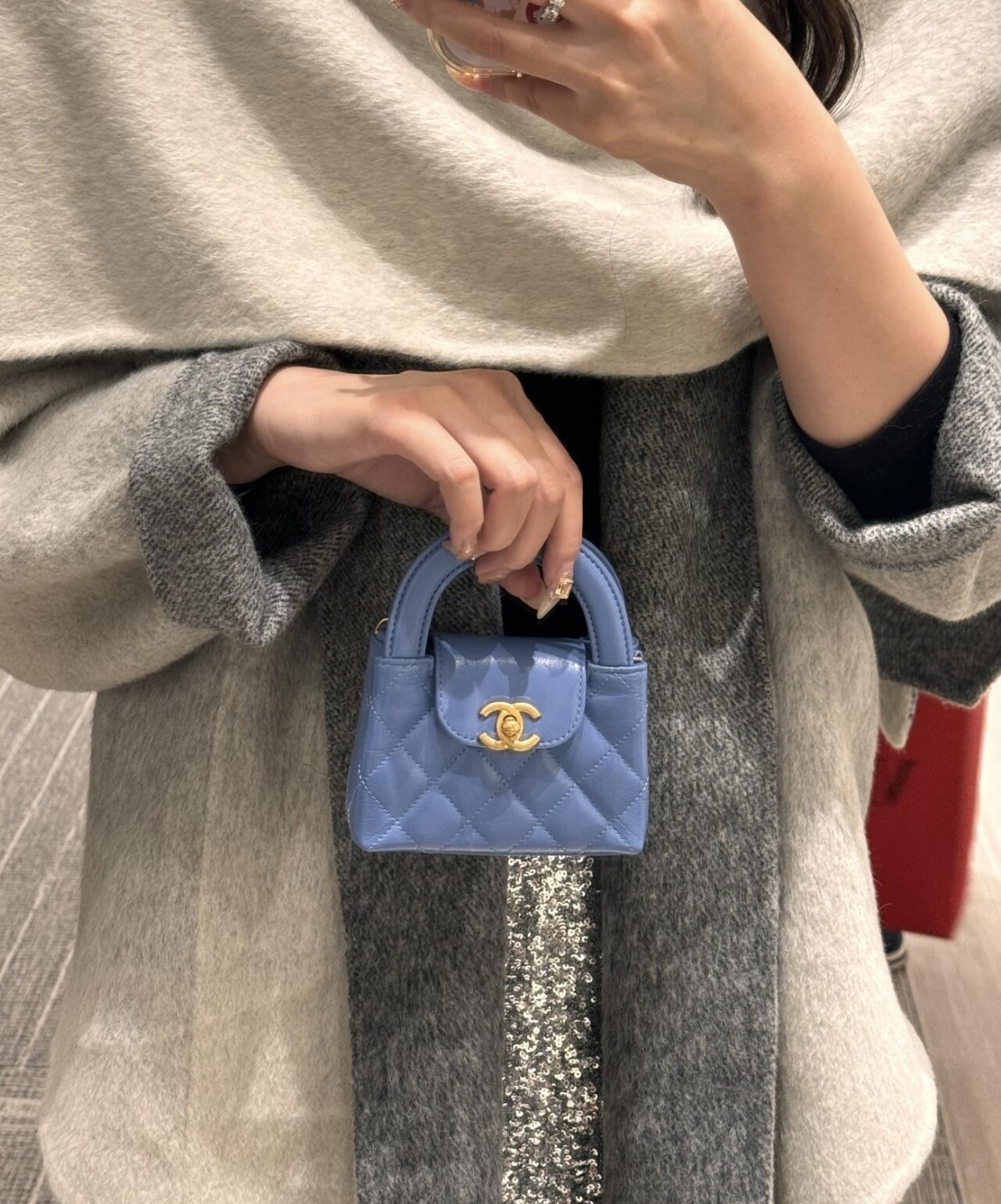 レア☆大人気【CHANEL】ミニ ケリー ナノ ショッピングバッグ