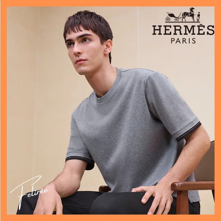 《☆素敵な1品☆》HERMES Tシャツ ディテール サドルステッチ