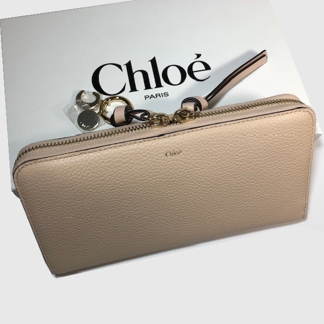 CHLOE クロエ アルファベット ラウンド ファスナー 長財布