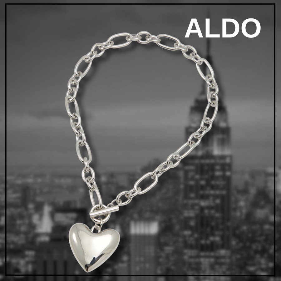 【追跡あり!】ALDO Heartchain ネックレス ハート型ペンダント