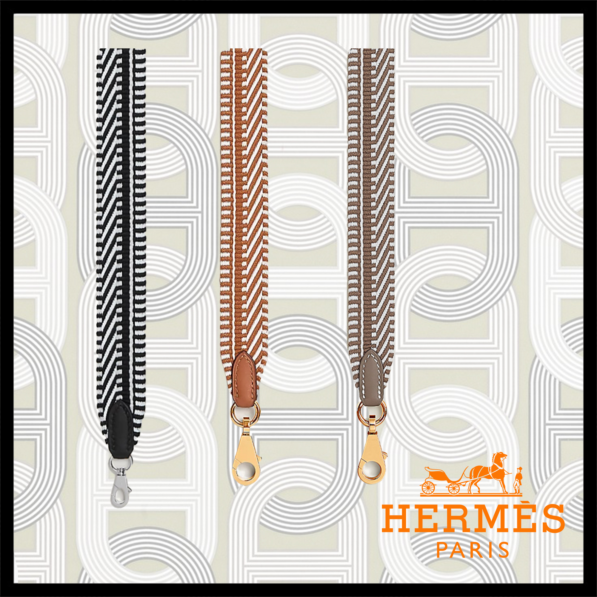 《Hermes》Cavale 25 mmショルダーストラップ