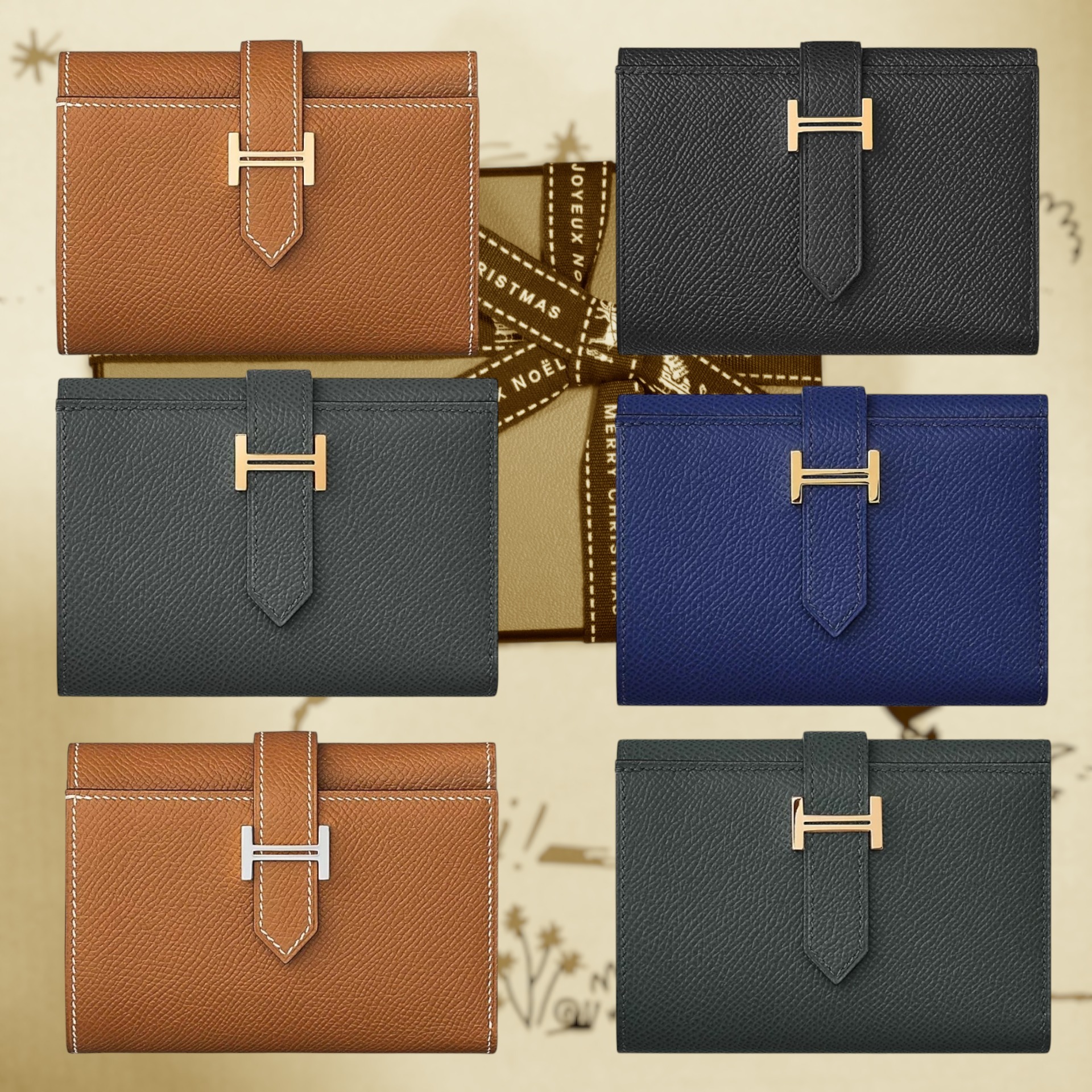 関税込み☆大切な宝物☆HERMES ベアン コンビネ ウォレット 財布