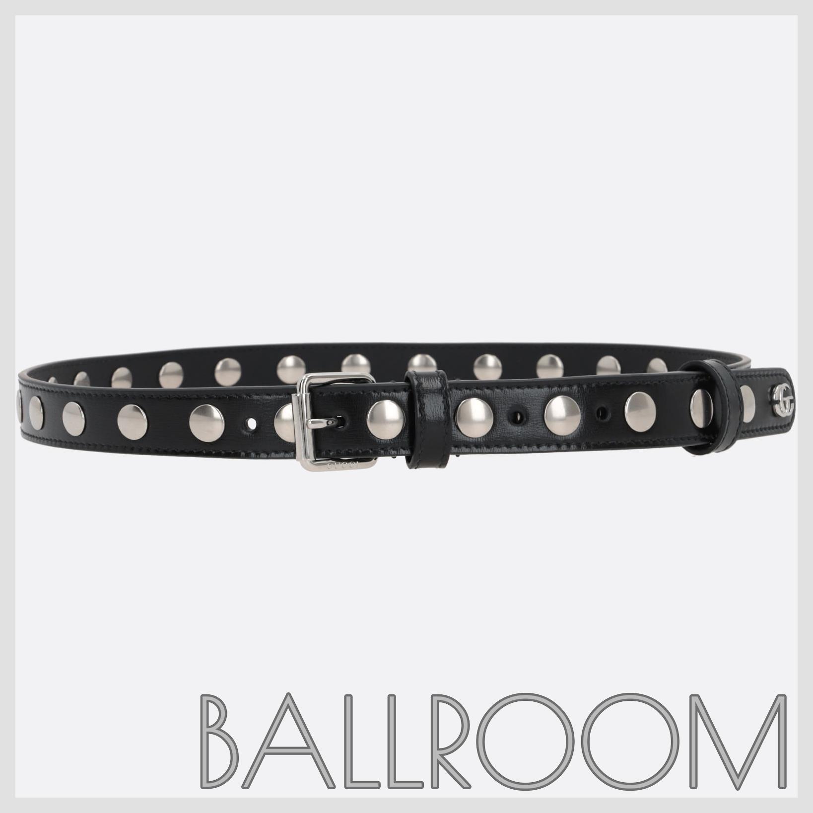 ベルト GUCCI STUDDED LEATHER BELT
