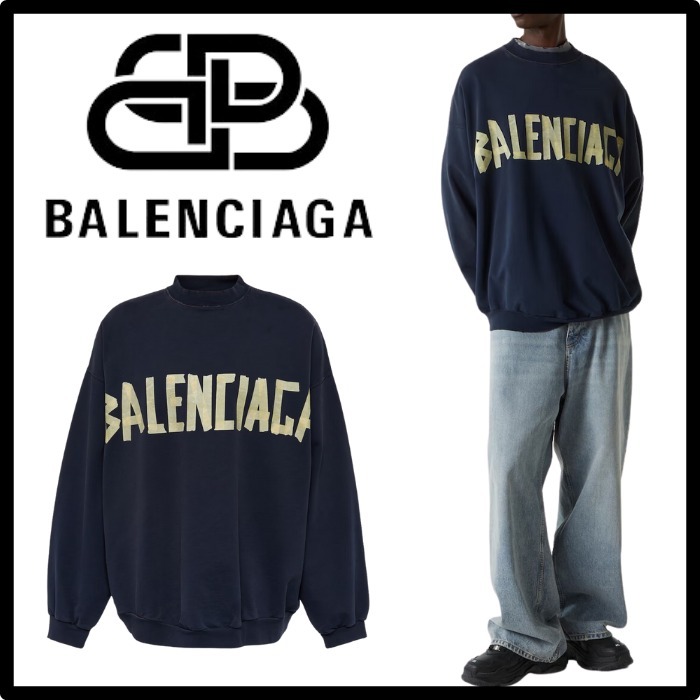 【定番☆】BALENCIAGA コットンスウェットシャツ 関税送料込み☆