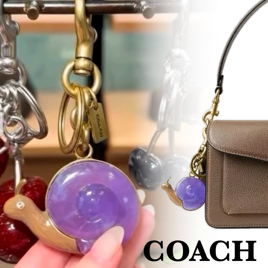 【優雅な かたつむり】COACH ★バッグ チャーム キーチェーン
