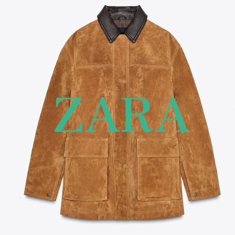 【ZARA】100% スエードレザージャケット ZW COLLECTION LIMITED