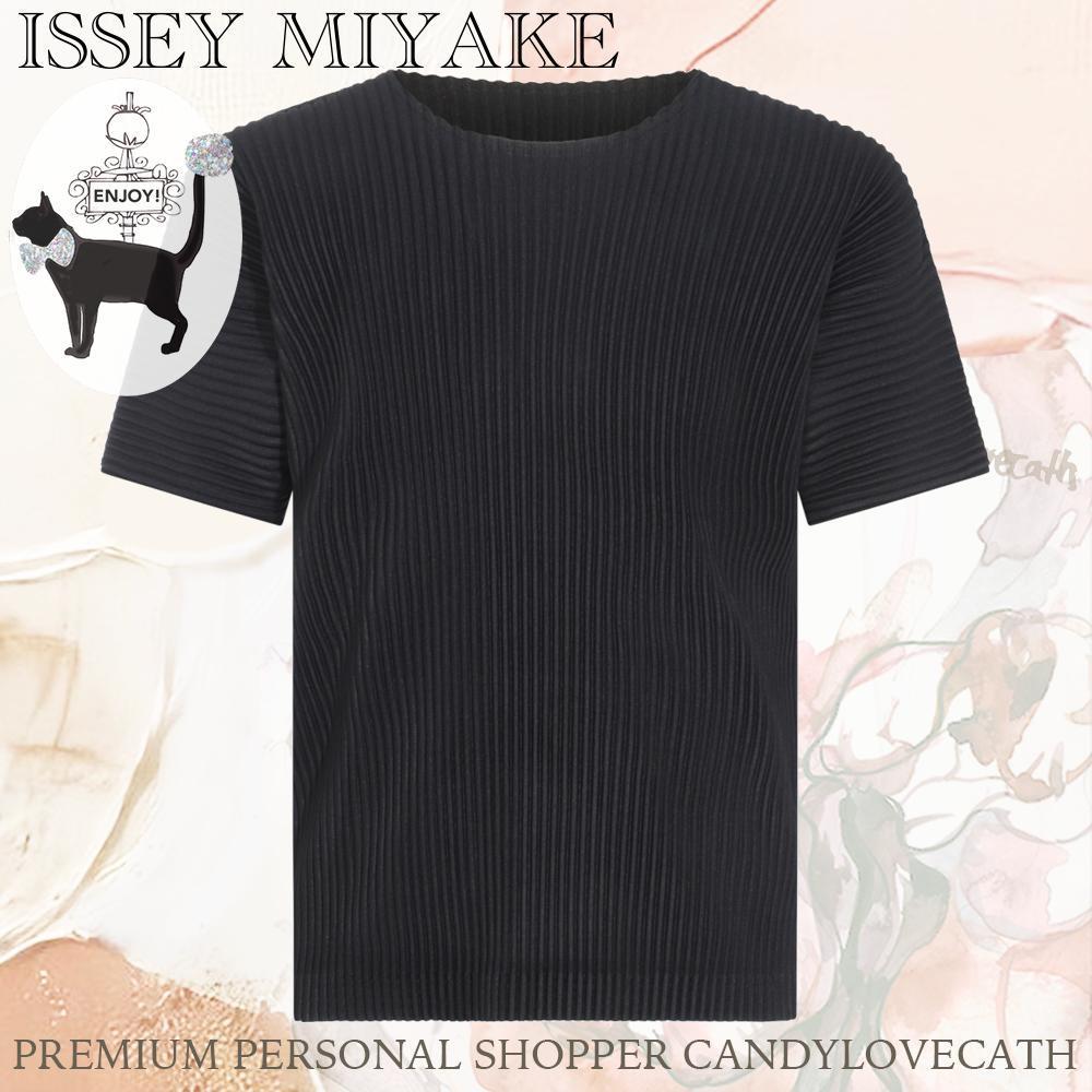 Tシャツ・カットソー HOMME PLISSE ISSEY MIYAKE BLACK T-SHIRT