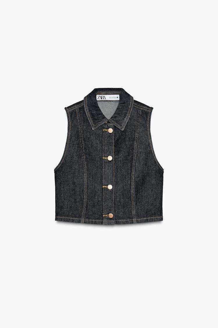 ZARA - 春夏 新品タグ付き ザラZARA着回しジップアップ ベスト